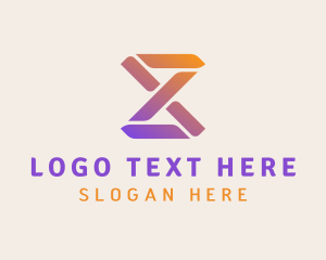 Telecommunication - Gradient Digital Loop logo design