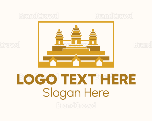 Ancient Temple Landmark Logo