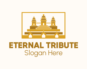 Monument - Ancient Temple Landmark logo design