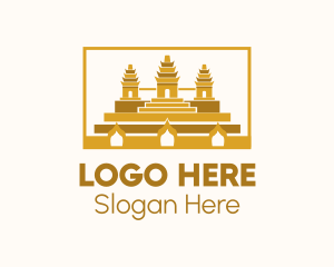Ancient - Ancient Temple Landmark logo design
