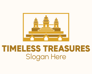 Ancient - Ancient Temple Landmark logo design