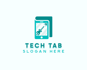 Tablet - Technician Mobile Repair logo design