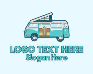 Mobile Home - Camper Van Vehicle logo design