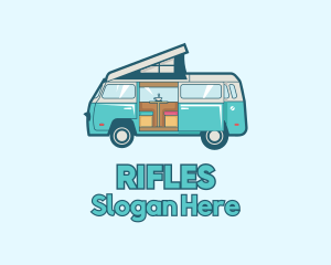 Camper Van Vehicle Logo