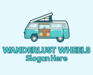 Roadtrip - Camper Van Vehicle logo design