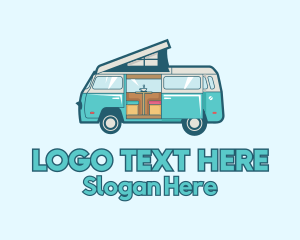 Camper Van Vehicle Logo