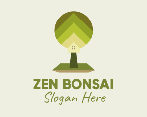 Bonsai - Backyard House Tree logo design