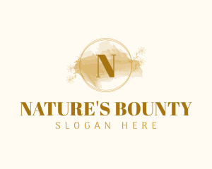 Natural Spa Watercolor logo design