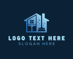 Squeege - Residential Home Housekeeping logo design