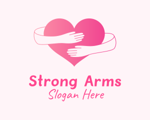 Arms - Dating Love Heart logo design