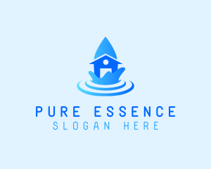 Purification - Drop Water House logo design