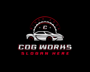 Car Cog Automotive logo design