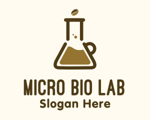 Lab Flask Coffee logo design