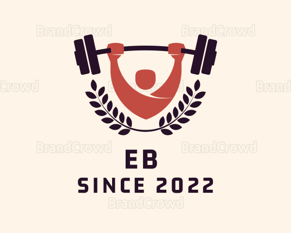 Gym Instructor Barbell Logo