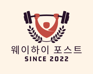 Gym Instructor Barbell logo design