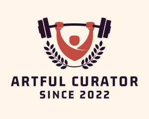 Gym Instructor Barbell logo design