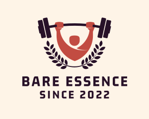 Gym Instructor Barbell logo design