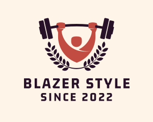 Gym Instructor Barbell logo design