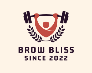 Gym Instructor Barbell logo design