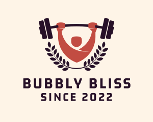 Gym Instructor Barbell logo design