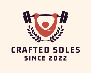 Gym Instructor Barbell logo design