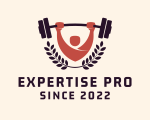 Gym Instructor Barbell logo design