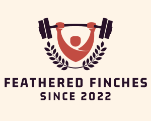 Gym Instructor Barbell logo design