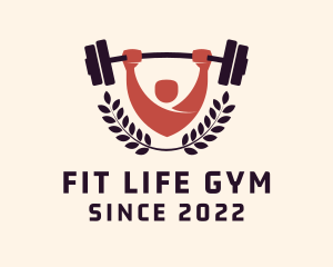 Gym - Gym Instructor Barbell logo design