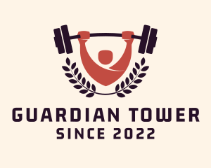 Gym Instructor Barbell logo design