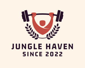 Gym Instructor Barbell logo design