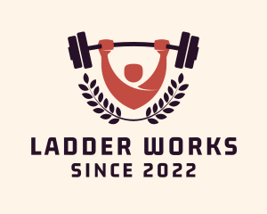 Gym Instructor Barbell logo design