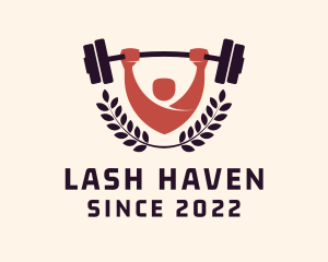 Gym Instructor Barbell logo design