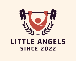 Gym Instructor Barbell logo design