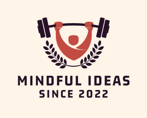 Gym Instructor Barbell logo design