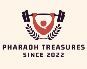 Gym Instructor Barbell logo design