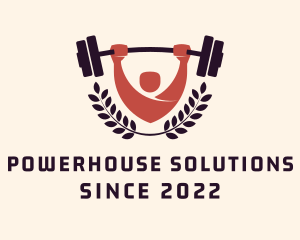 Strength - Gym Instructor Barbell logo design