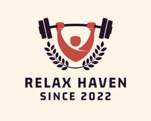 Gym Instructor Barbell logo design