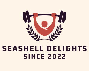 Gym Instructor Barbell logo design