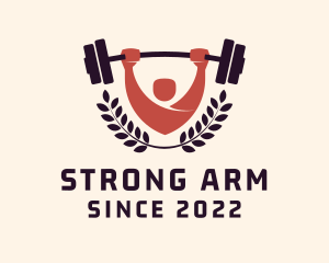 Gym Instructor Barbell logo design