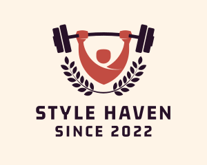 Gym Instructor Barbell logo design