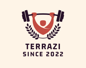 Gym Instructor Barbell logo design