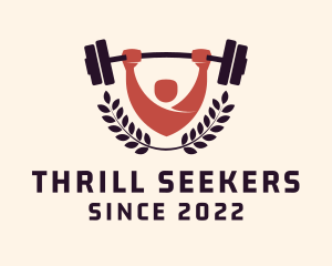 Gym Instructor Barbell logo design