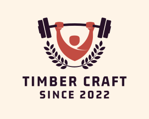 Gym Instructor Barbell logo design