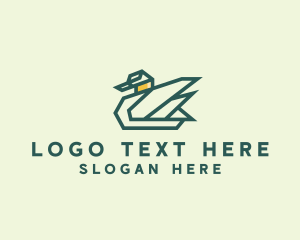 Avian - Geometric Farm Goose logo design