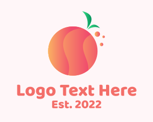 Fruit - Gradient Orange Fruit logo design