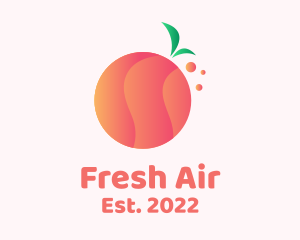 Gradient Orange Fruit logo design