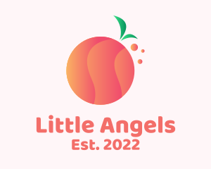 Juicy - Gradient Orange Fruit logo design