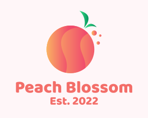 Gradient Orange Fruit logo design