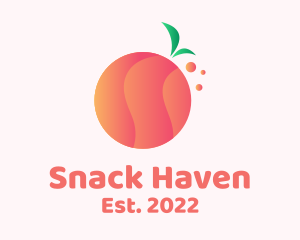 Gradient Orange Fruit logo design