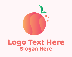 Gradient Orange Fruit Logo